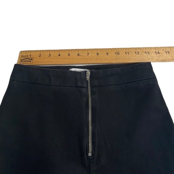 Zara Black Flair Leg Bell Bottom Jeans size 6 - Picture 5 of 6